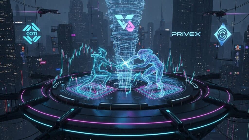 PriveX Lance Agents Arena sur COTI : Révolution IA - InfoCrypto.fr InfoCryptofr PriveX Lance Agents Arena sur COTI Révolution IA