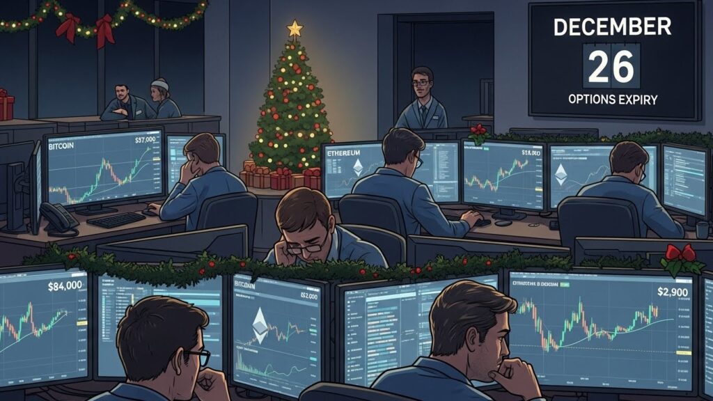 InfoCryptofr   Prix Crypto 24 Déc  BTC et ETH Attendent lExpiry