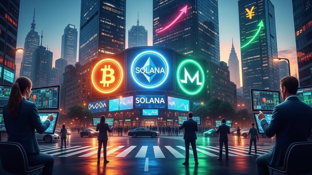 InfoCryptofr   Prix Crypto Aujourdhui  BTC SOL à la Croisée