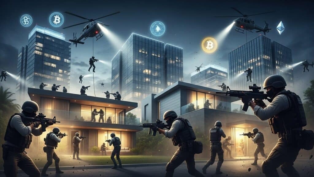 InfoCryptofr   Raid massif de lED  Ponzi crypto décennal visé en Inde