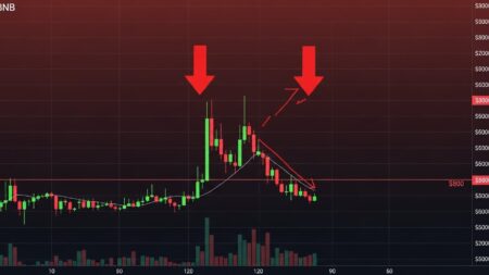 InfoCryptofr   Rebond Faible Volume BNB Vers Chute 800$