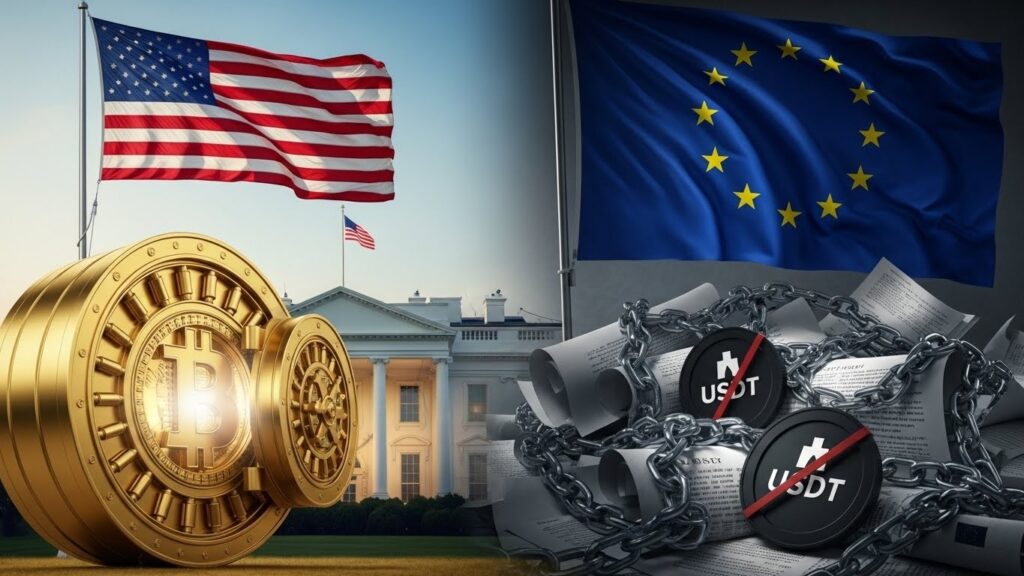 InfoCryptofr   Réserve Bitcoin US et MiCA Europe 2025
