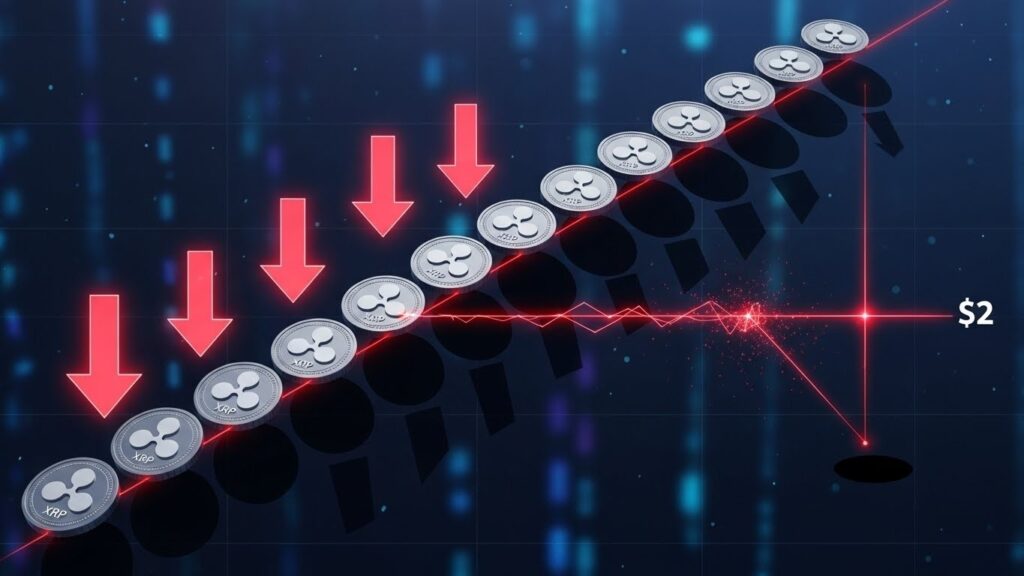 InfoCryptofr   Risques Prix XRP  Triangle Descendant