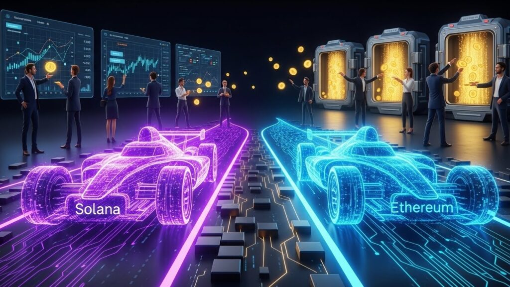 InfoCryptofr   Solana Rattrape Ethereum en Revenus