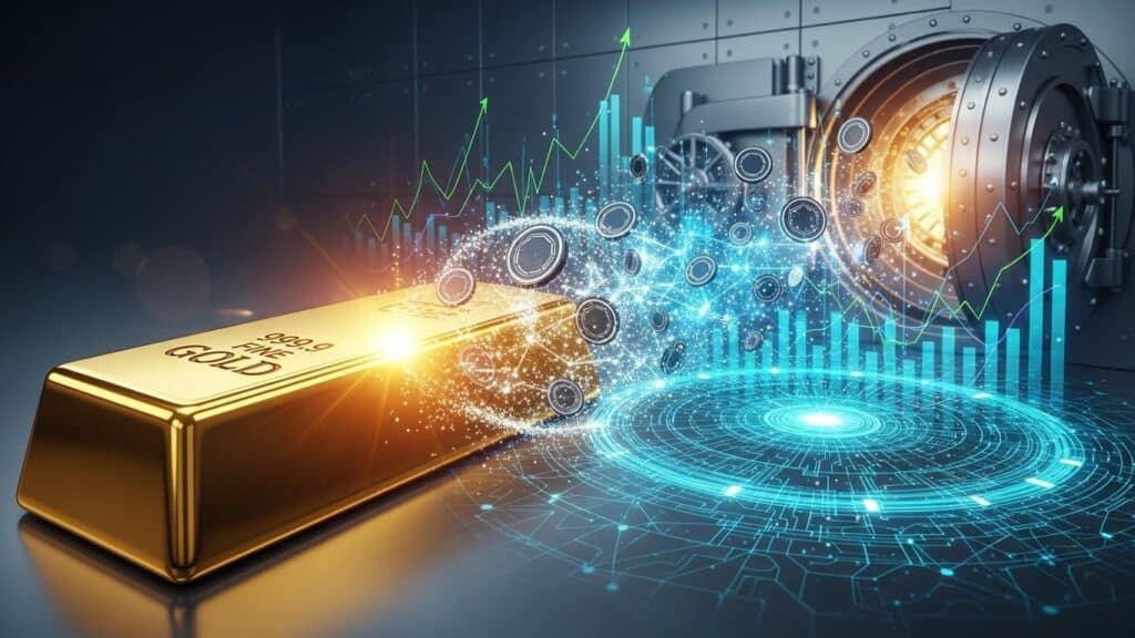 InfoCryptofr   Stablecoins Adossés à lOr Explosent à 4 Milliards en 2025