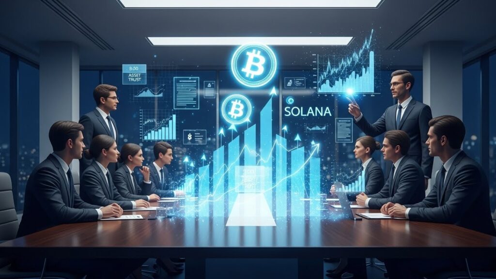 2026 : Adoption Institutionnelle Bitcoin Solana - InfoCrypto.fr InfoCryptofr 2026 Adoption Institutionnelle Bitcoin Solana