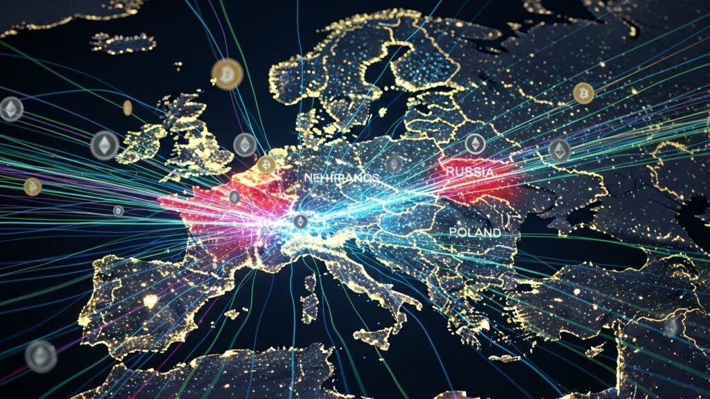 InfoCryptofr   5 Pays Dominent le Trafic Crypto Médias en Europe