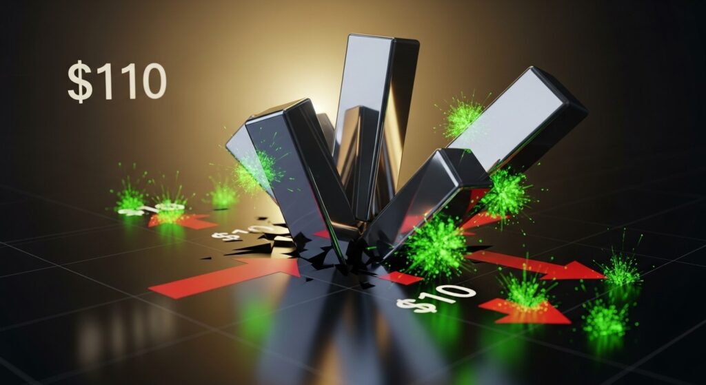 InfoCryptofr   Argent vise 110 $  Squeeze et Fed dopent le cours