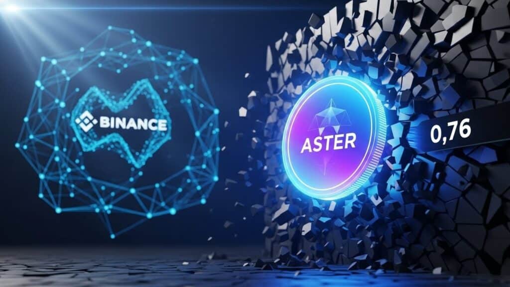 InfoCryptofr   ASTER Vise la Résistance à 076 $ Après Binance