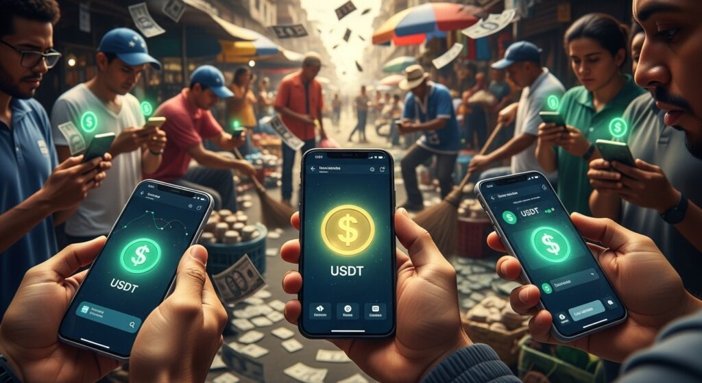 InfoCryptofr   Au Venezuela USDT Devient Monnaie de Survie