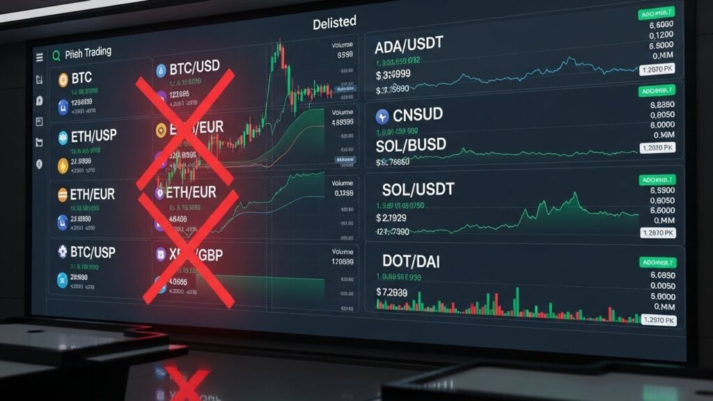 InfoCryptofr   Binance Supprime 23 Paires Spot le 9 Janvier