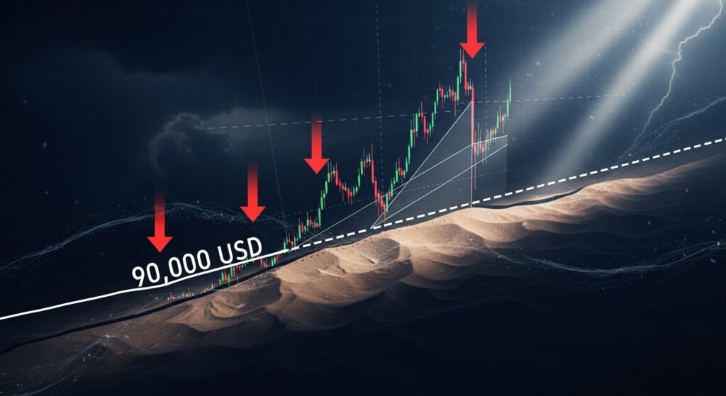 InfoCryptofr   Bitcoin à 90 000 $  Le Seuil Décisif 