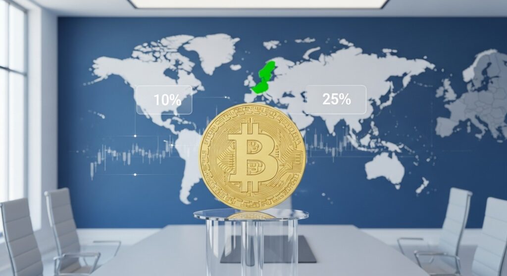 InfoCryptofr   Bitcoin Chute sur les Tarifs Groenland de Trump