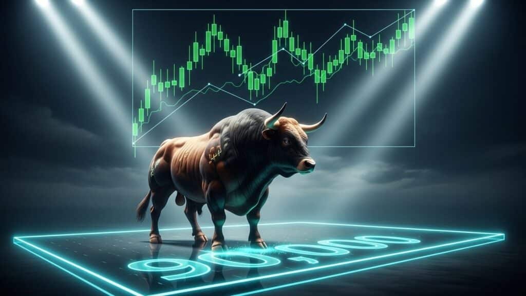 InfoCryptofr   Bitcoin Défend les 90 000 $ dans un Bull Flag