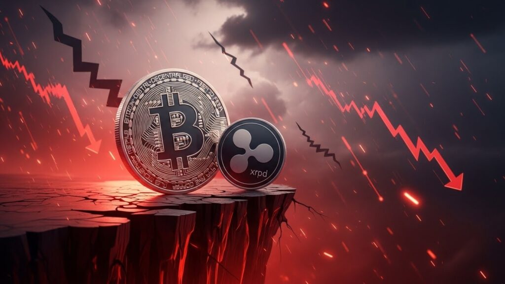 InfoCryptofr   Bitcoin et XRP Au Bord du Gouffre