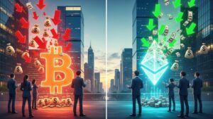 InfoCryptofr   Bitcoin ETFs  395M$ Sortis Ethereum Résiste