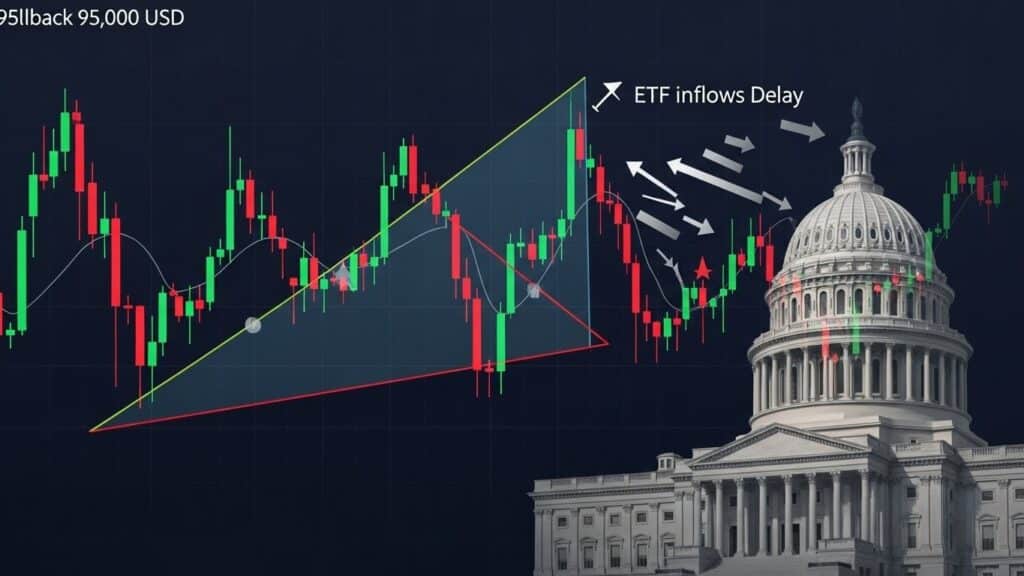 InfoCryptofr   Bitcoin Recule à 95 000 $  ETF et Régulation en Cause