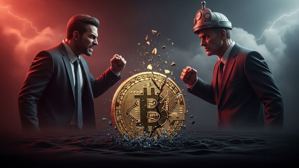 Bitcoin : Risque Baissier Grandit avec Trump vs Powell - InfoCrypto.fr InfoCryptofr Bitcoin Risque Baissier Grandit avec Trump vs Powell