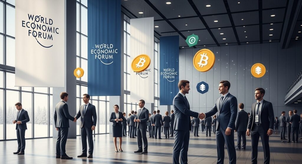 InfoCryptofr   Brian Armstrong à Davos pour Sauver le Projet de Loi Crypto US