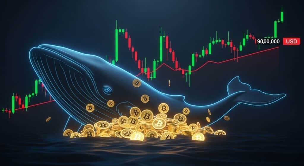 InfoCryptofr   BTC à 90k  Le Whale Accumule Hausse Imminente 
