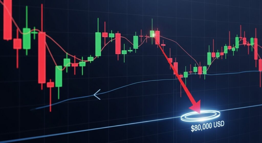 InfoCryptofr   BTC Faiblit  Vers 80 000 $ comme Aimant 