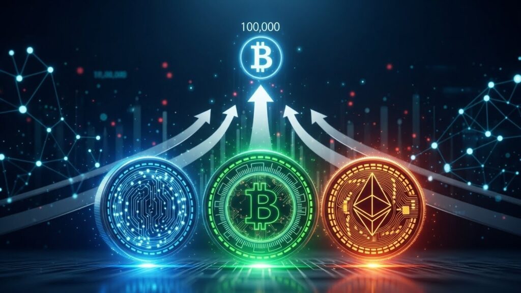 InfoCryptofr   Ces 3 Altcoins pour x100 Avant BTC à 100k$ 
