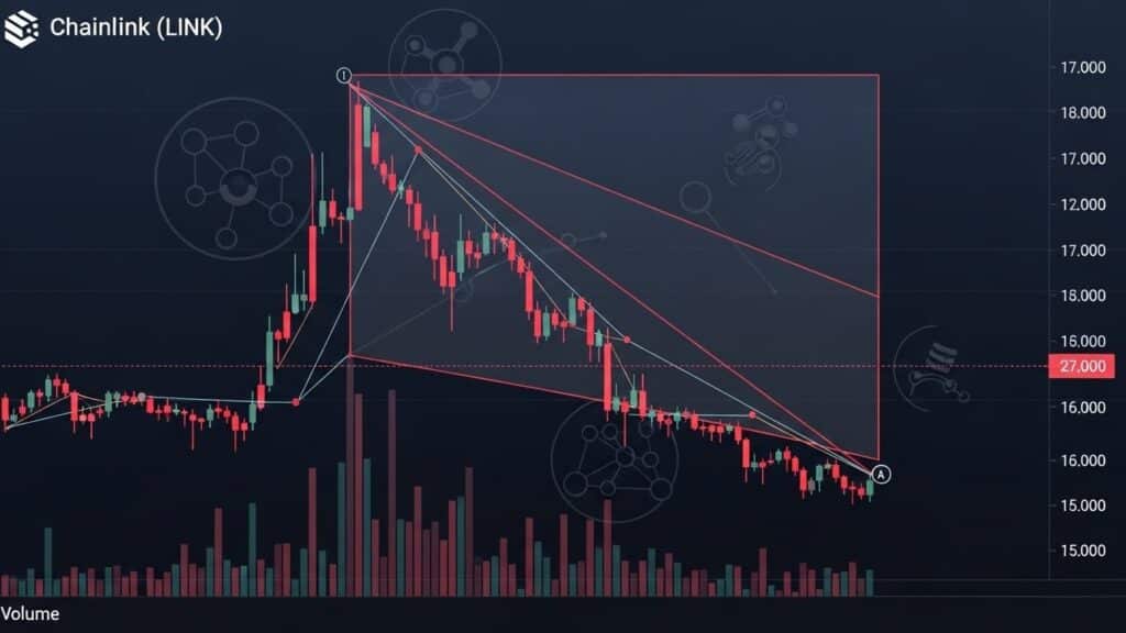 Chainlink Prix Forme Pennant Baissier - InfoCrypto.fr InfoCryptofr Chainlink Prix Forme Pennant Baissier
