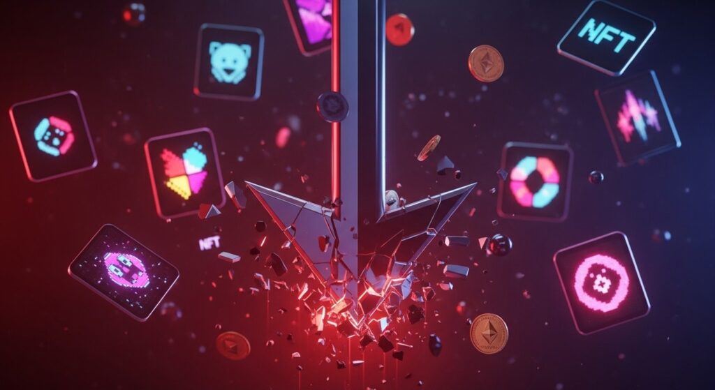 Chute Brutale des Ventes NFT de 38% en Plein Krach Crypto - InfoCrypto.fr InfoCryptofr Chute Brutale des Ventes NFT de 38 en Plein Krach Crypto