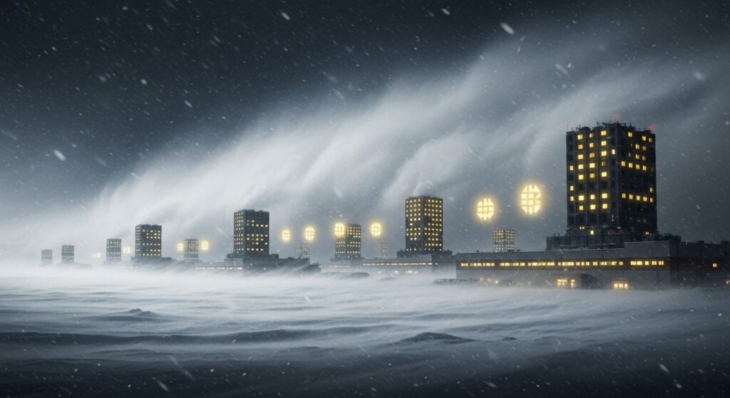 InfoCryptofr   Chute de 40 du hashrate Bitcoin  la tempête US frappe les mineurs