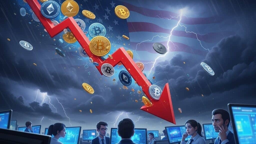 InfoCryptofr   Chute du Marché Crypto Avant le Rapport NFP US