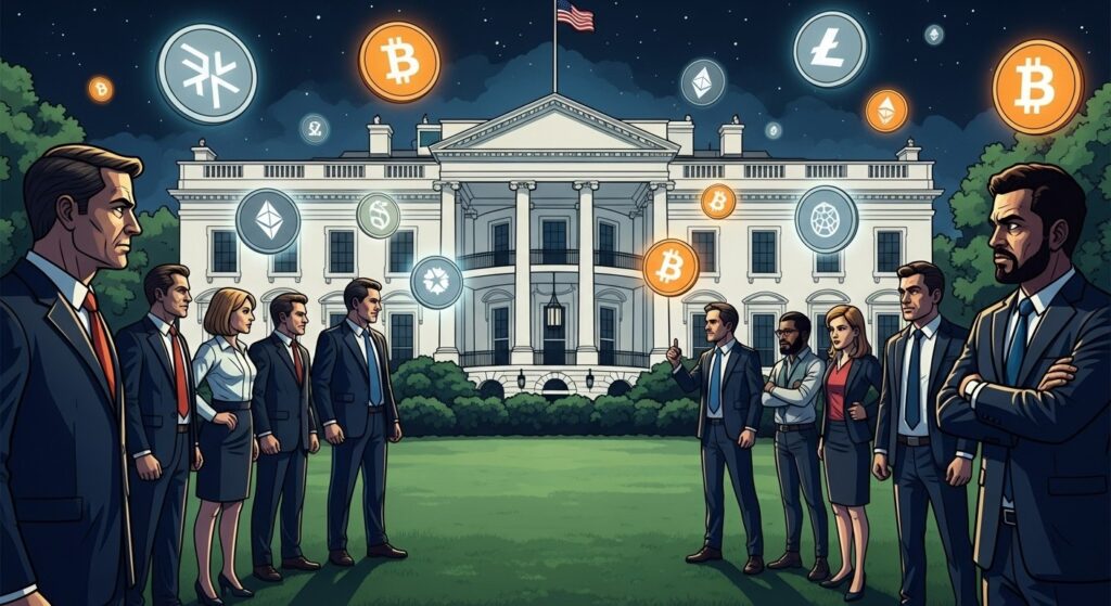 InfoCryptofr   CLARITY Act  La Maison Blanche défend le texte face à Coinbase