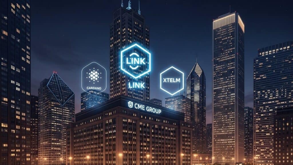 InfoCryptofr   CME Group Lance Cardano Chainlink et Stellar
