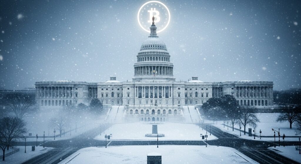 InfoCryptofr   Crypto  Tempête Fern Retarde la Régulation US