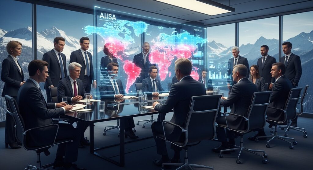 InfoCryptofr   Davos 2026  USA IA et Futur du Business