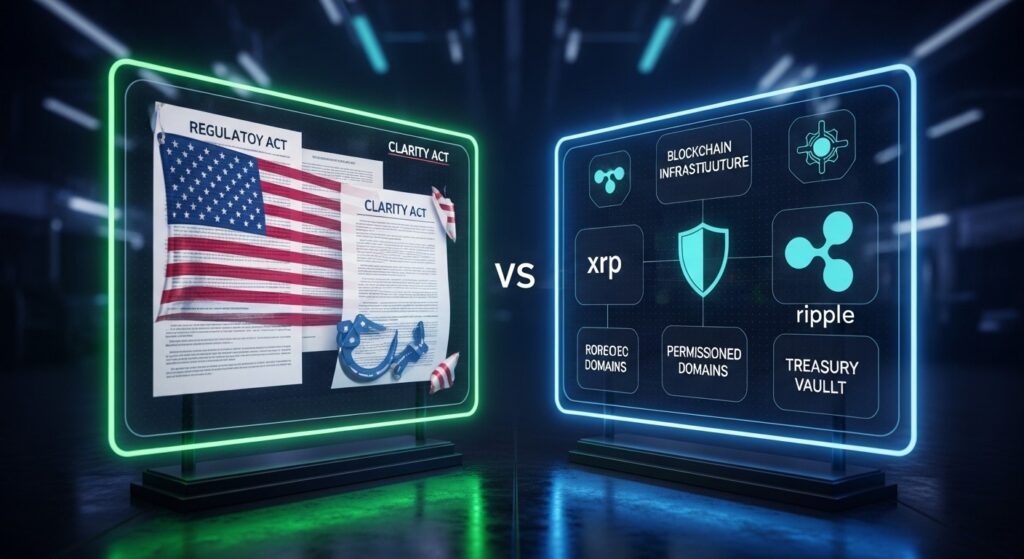 Débat XRP : Infrastructure ou Régulation ? - InfoCrypto.fr InfoCryptofr Débat XRP Infrastructure ou Régulation