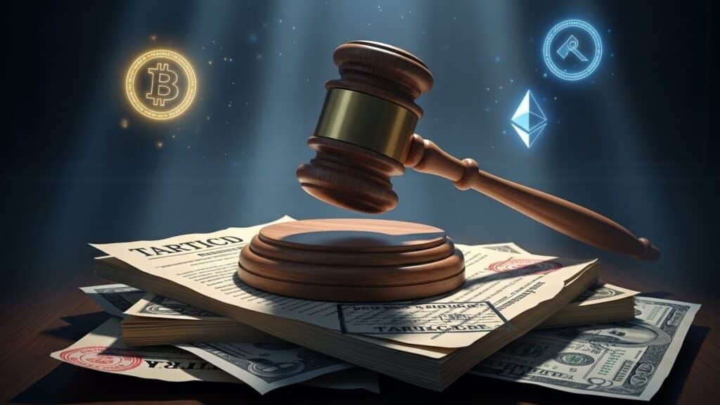 InfoCryptofr   Décision Trump sur les Tarifs  Impact Crypto Imminent