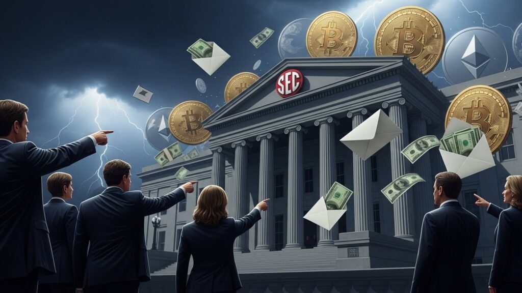 InfoCryptofr   Démocrates attaquent la SEC sur le crypto pay to play