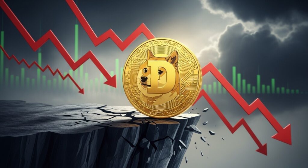 InfoCryptofr   Dogecoin au Bord du Gouffre  Capitulation Imminente 