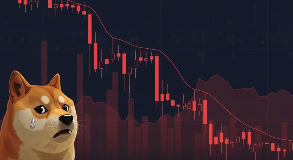 InfoCryptofr   Dogecoin Double Top  Vers un Crash Imminent 