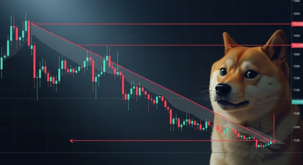 InfoCryptofr   Dogecoin en Descending Channel  Vers un Nouveau Plus Bas 