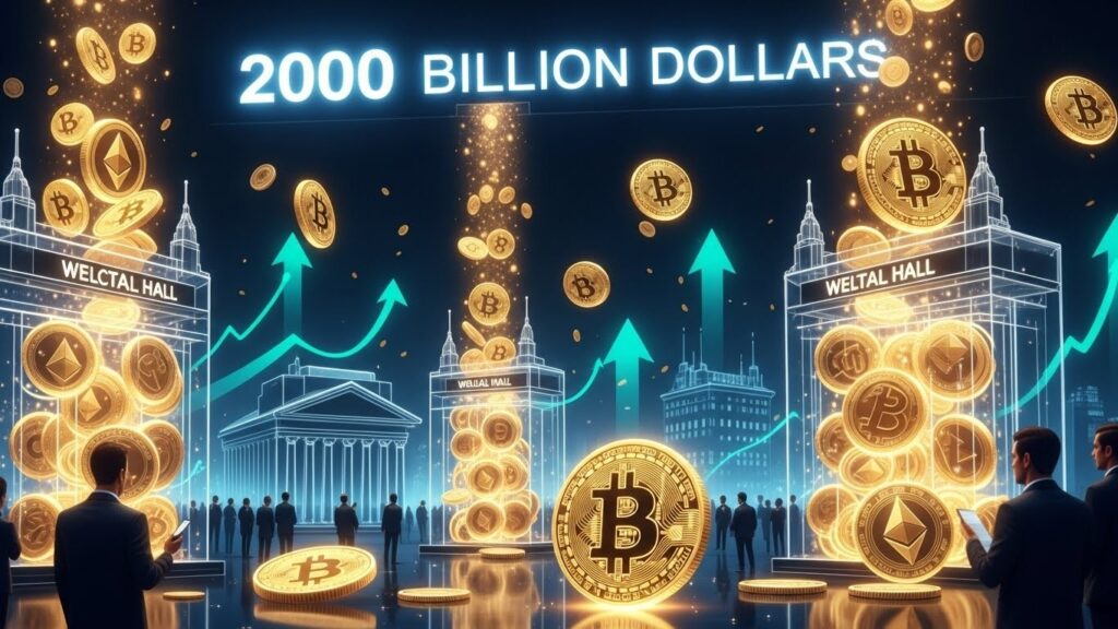 InfoCryptofr   ETF Bitcoin Ethereum  2000 Milliards Volume Record