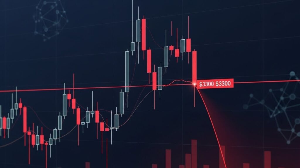 InfoCryptofr   Ethereum  Échec dAuction et Risque de Chute