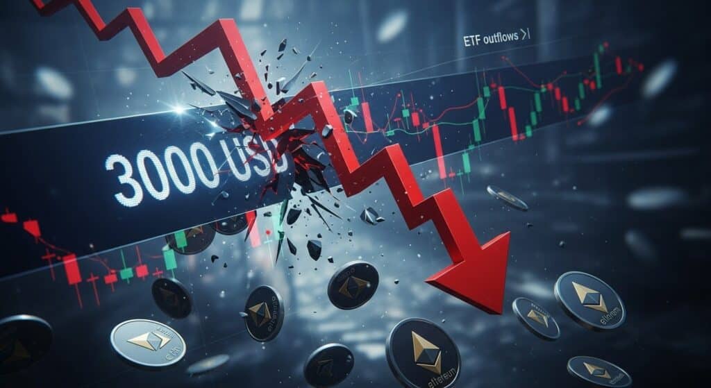 InfoCryptofr   Ethereum Sous 3000$  Les ETF Font Plonger le Prix