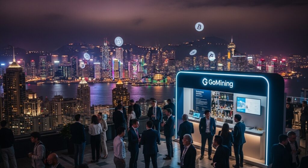 GoMining Brille à Consensus Hong Kong 2026 - InfoCrypto.fr InfoCryptofr GoMining Brille à Consensus Hong Kong 2026