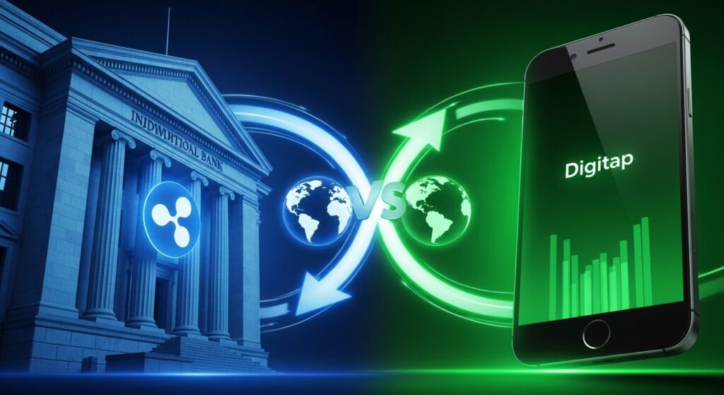 InfoCryptofr   Guerres Bancaires Mondiales  Digitap Défie XRP