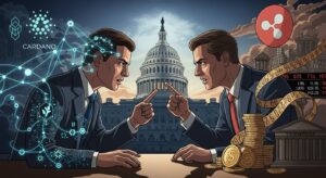 InfoCryptofr   Hoskinson vs Garlinghouse  Duel sur la Régulation Crypto US