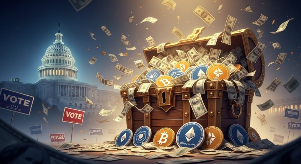 Lobbying Crypto Record aux USA : 193 Millions $ - InfoCrypto.fr InfoCryptofr Lobbying Crypto Record aux USA 193 Millions $