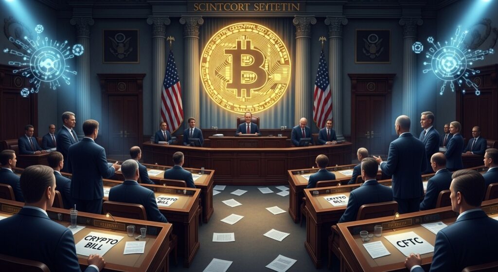 Loi Crypto USA : Le Blocage au Sénat Expliqué - InfoCrypto.fr InfoCryptofr Loi Crypto USA Le Blocage au Sénat Expliqué