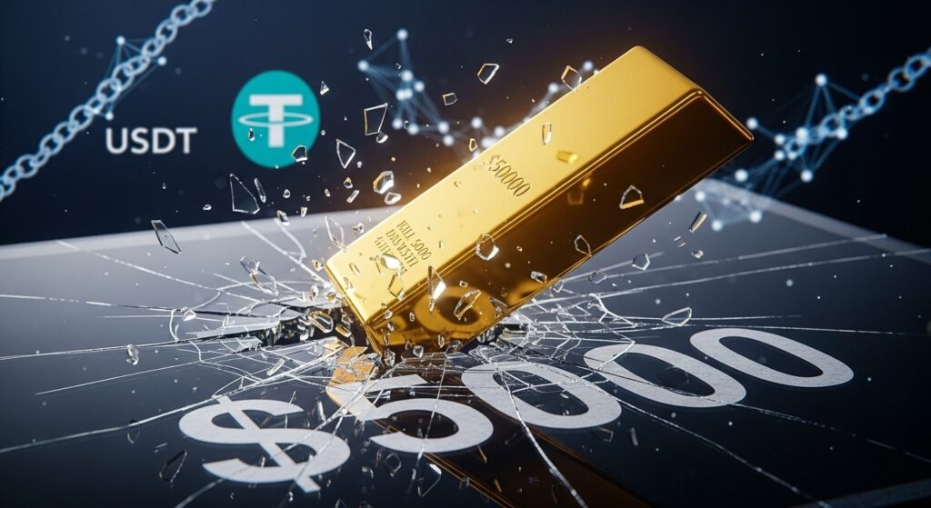L’Or à 5100 $ : Tether Achète 27 Tonnes d’Or - InfoCrypto.fr InfoCryptofr LOr à 5100 $ Tether Achète 27 Tonnes dOr