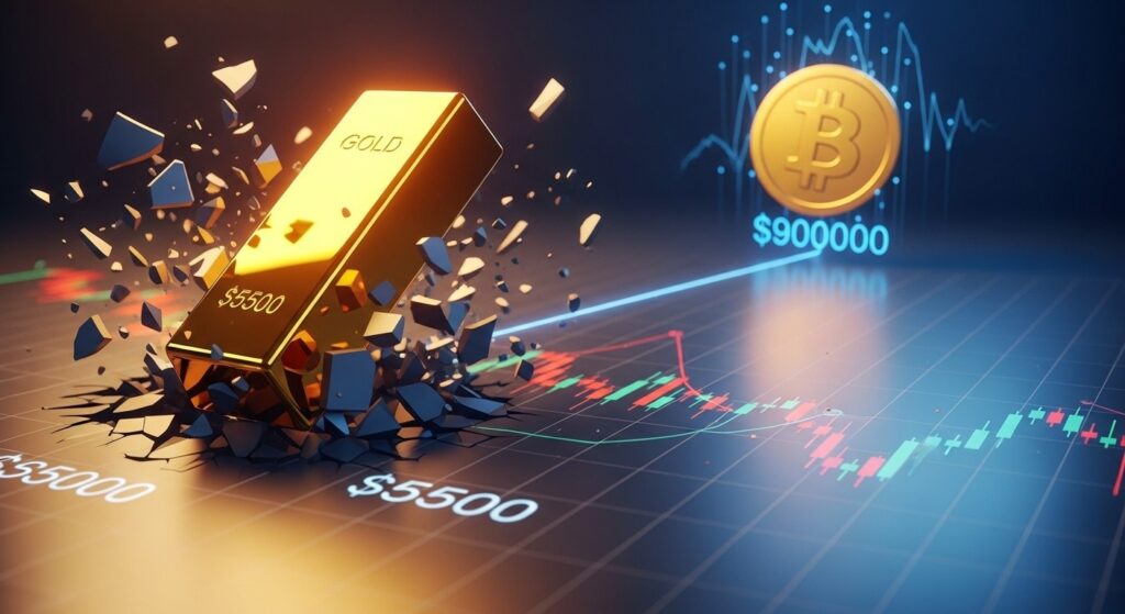 InfoCryptofr   LOr à 5500 $  Pourquoi le Bitcoin stagne 